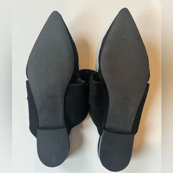 Jeffrey Campbell Black Pointed-Toe Bow Flats - Picture 4 of 4